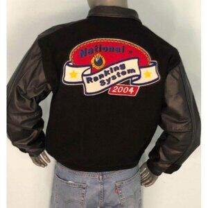 Vintage 2004 Jacket Medium Men National Ranking System GOLDEN BEAR, Made in USA
